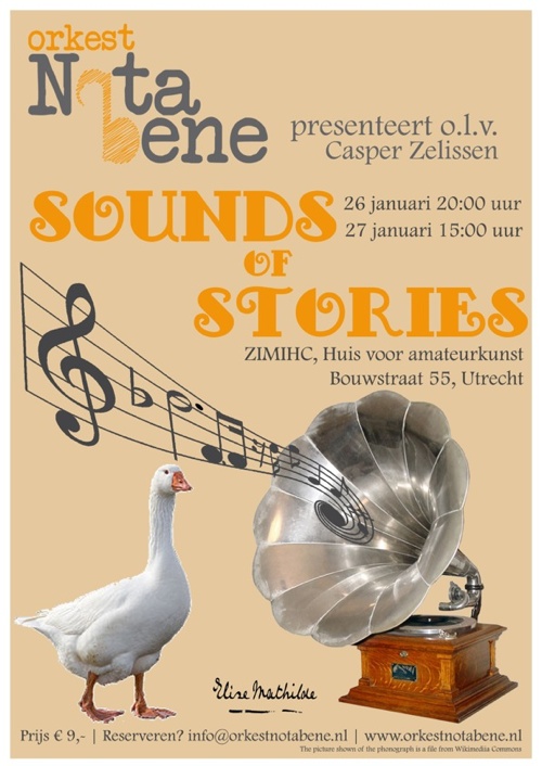 Flyer Orkest Nota Bene Sounds of Stories