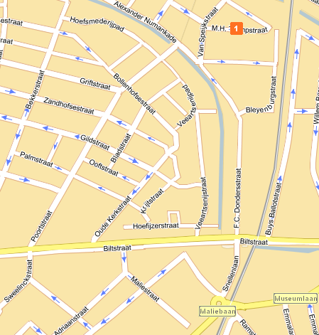 Kaart M. H. Trompstraat
